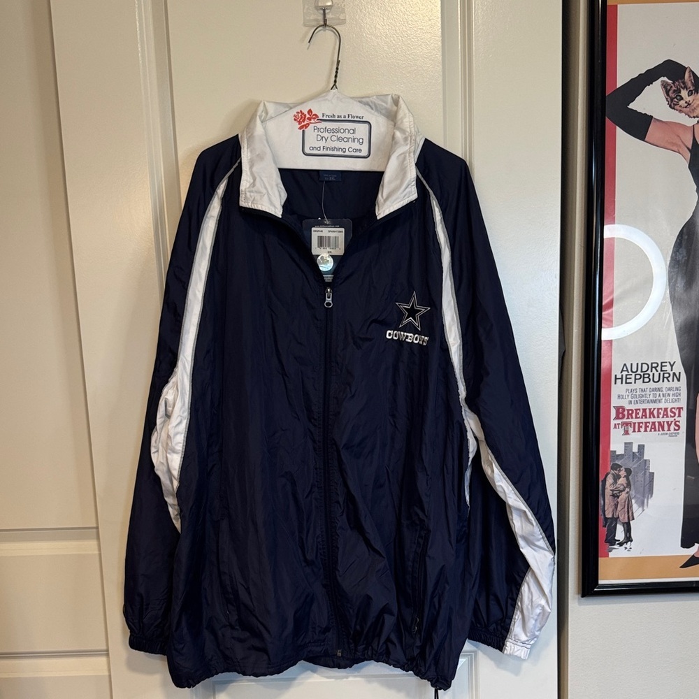 NFL Dallas Cowboys Navy and White Jacket